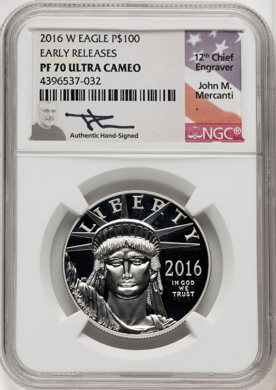 2016-W $100 One-Ounce Platinum Eagle First Strike NGC PF70 (766935007)