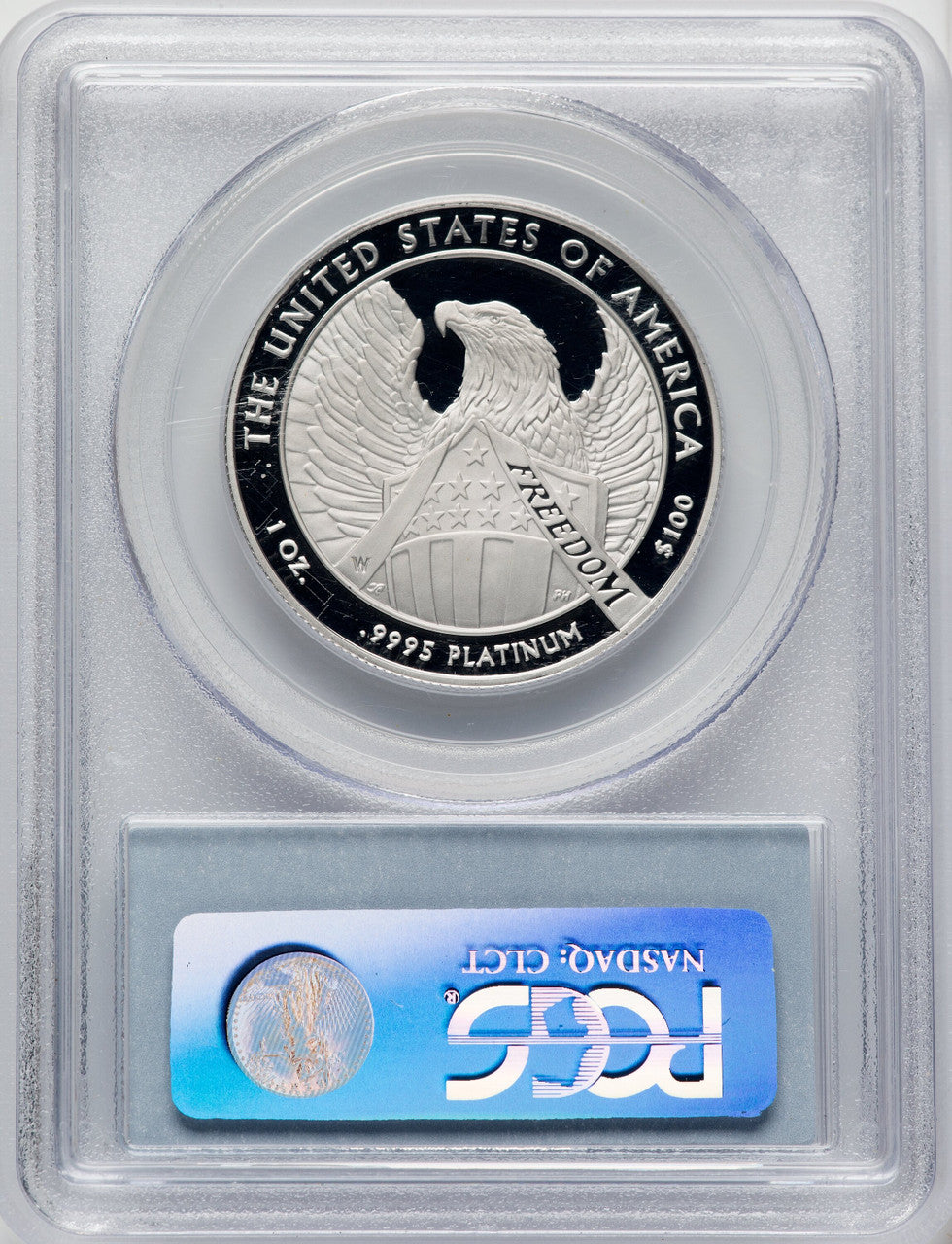 2007-W $100 One-Ounce Platinum Eagle Statue of Liberty PCGS PR70