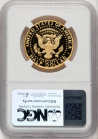 2014-W 50C Kennedy Gold 50th Anniversary Brown Label Proof Kennedy Half Dollar NGC PR70 (771600003)