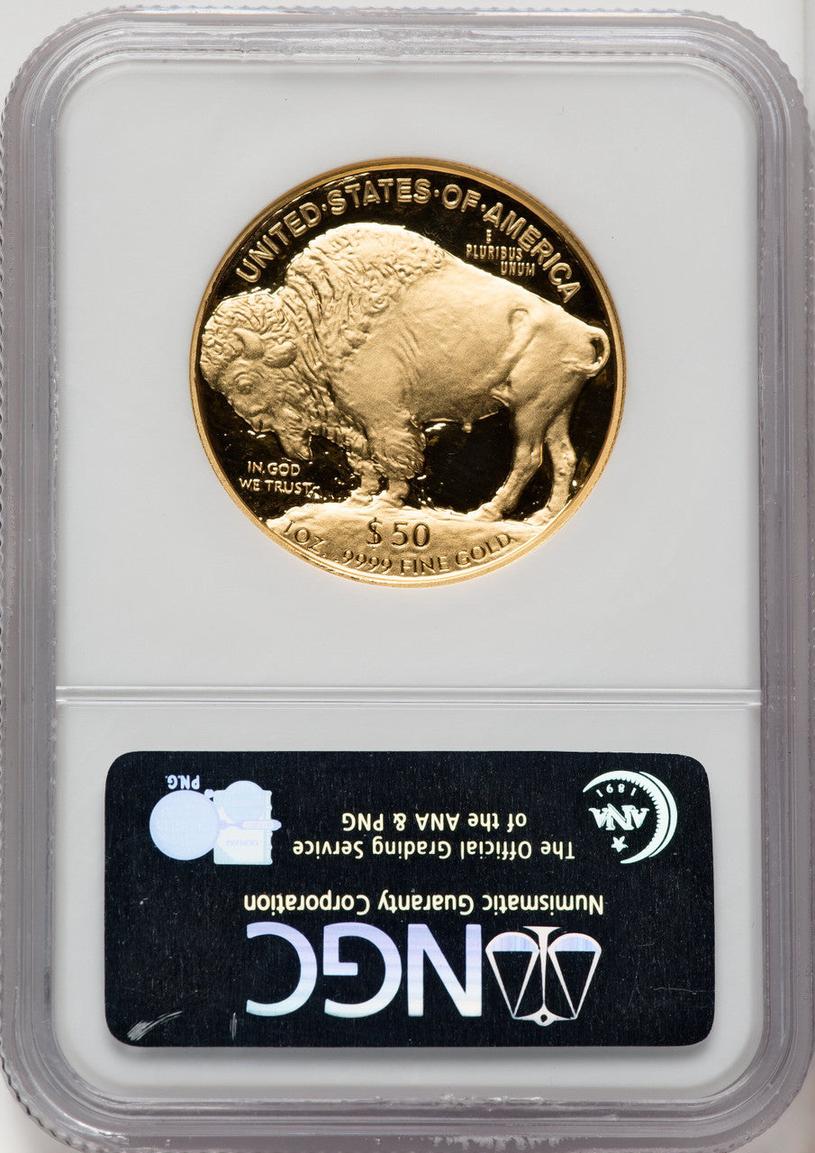 2006-W $50 One-Ounce Gold Buffalo First Strike NGC PF70 (519589001)