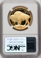 2012-W $50 One-Ounce Gold Buffalo Brown Label NGC PF70 (770533023)