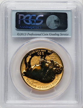 2013-W $50 One-Ounce Gold Buffalo Reverse Proof Chicago ANA PCGS PR70 (771665003)