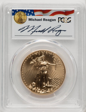 2016-W $50 One-Ounce Gold Eagle 30th Anniversary FS Michael Reagan FS Reagan Legacy Series Michael Reagan PCGS SP70