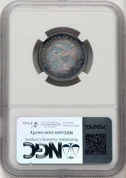 1867 25C Proof Seated Quarter NGC PR66