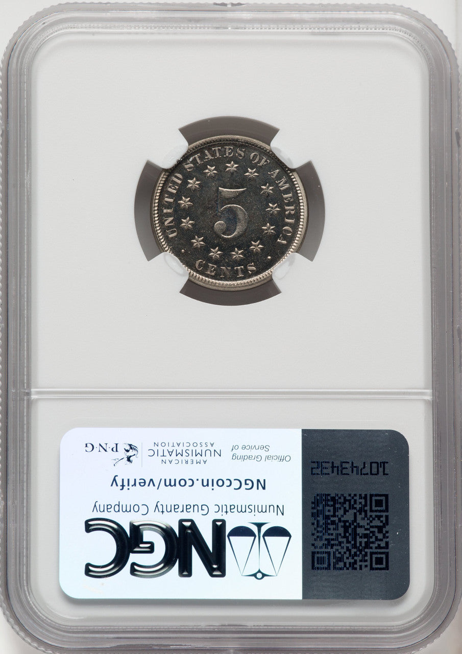 1870 5C Proof Shield Nickel NGC PR67