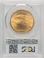 1927 $20 CAC Saint-Gaudens Double Eagle PCGS MS65+