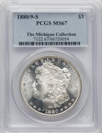 1880/9-S Morgan Dollar PCGS MS67