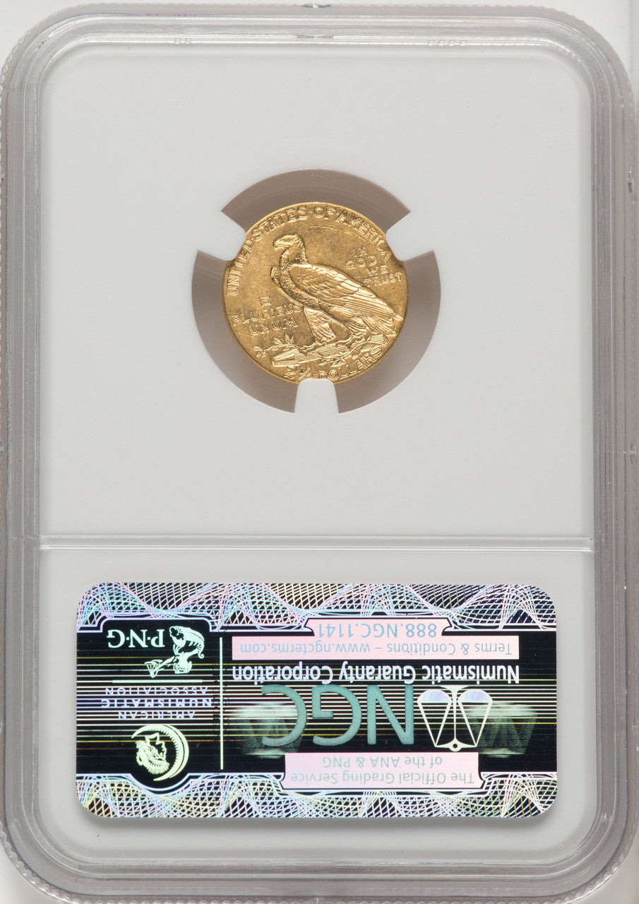 1908 $2.50 Indian Quarter Eagle NGC MS61 (506111006)