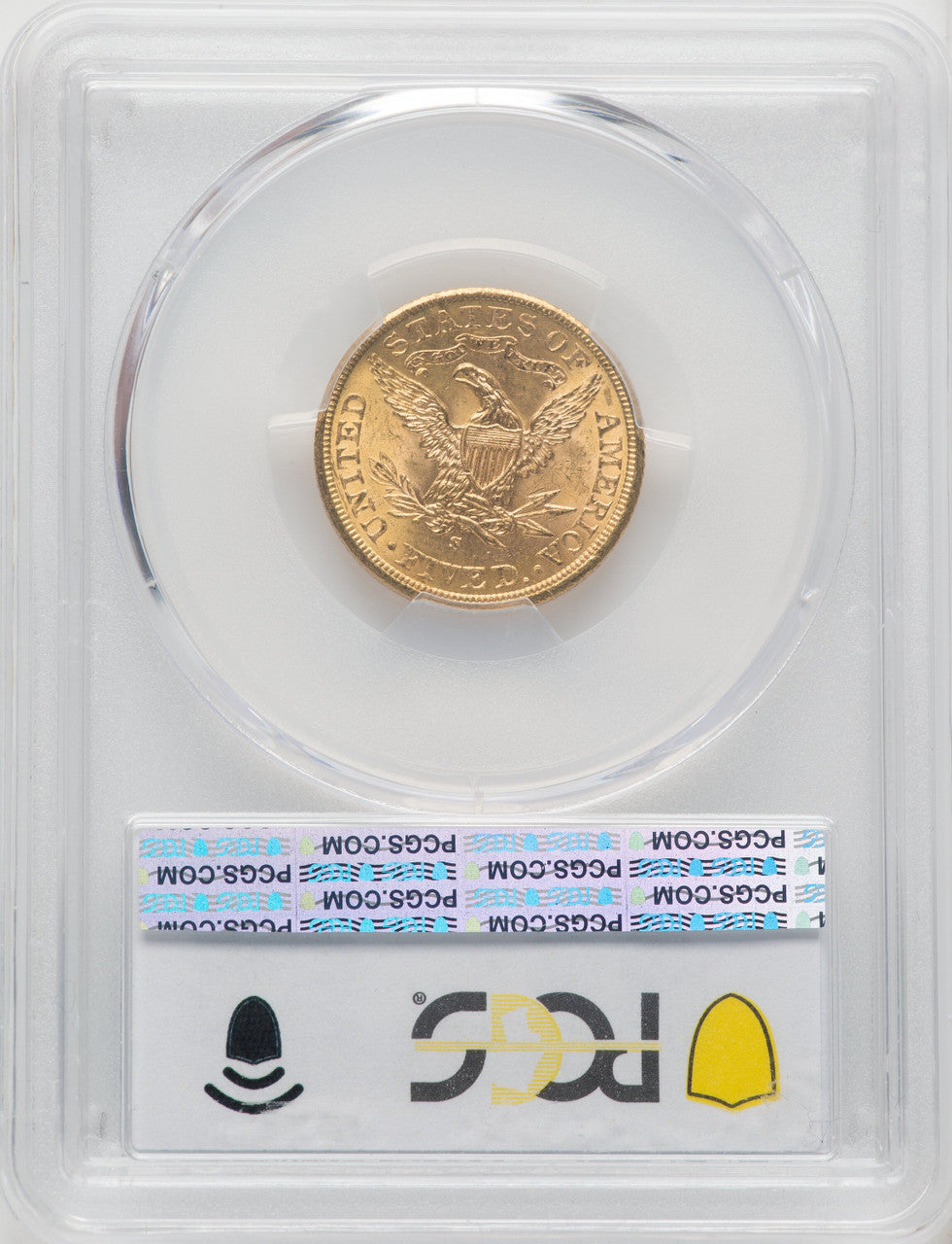 1901-S $5 CAC Blue Gradient Liberty Half Eagle PCGS MS64