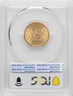1901-S $5 CAC Blue Gradient Liberty Half Eagle PCGS MS64 (771227003)