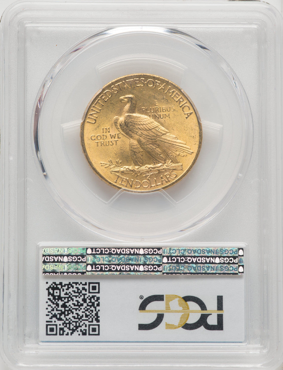 1911 $10 Blue Gradient Indian Eagle PCGS MS64