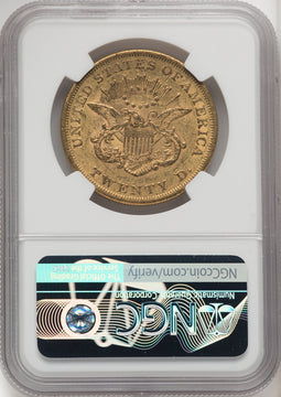 1852 $20 Brown Label Liberty Double Eagle NGC XF40