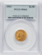 1913 $2.50 Indian Quarter Eagle PCGS MS63 (506631001)