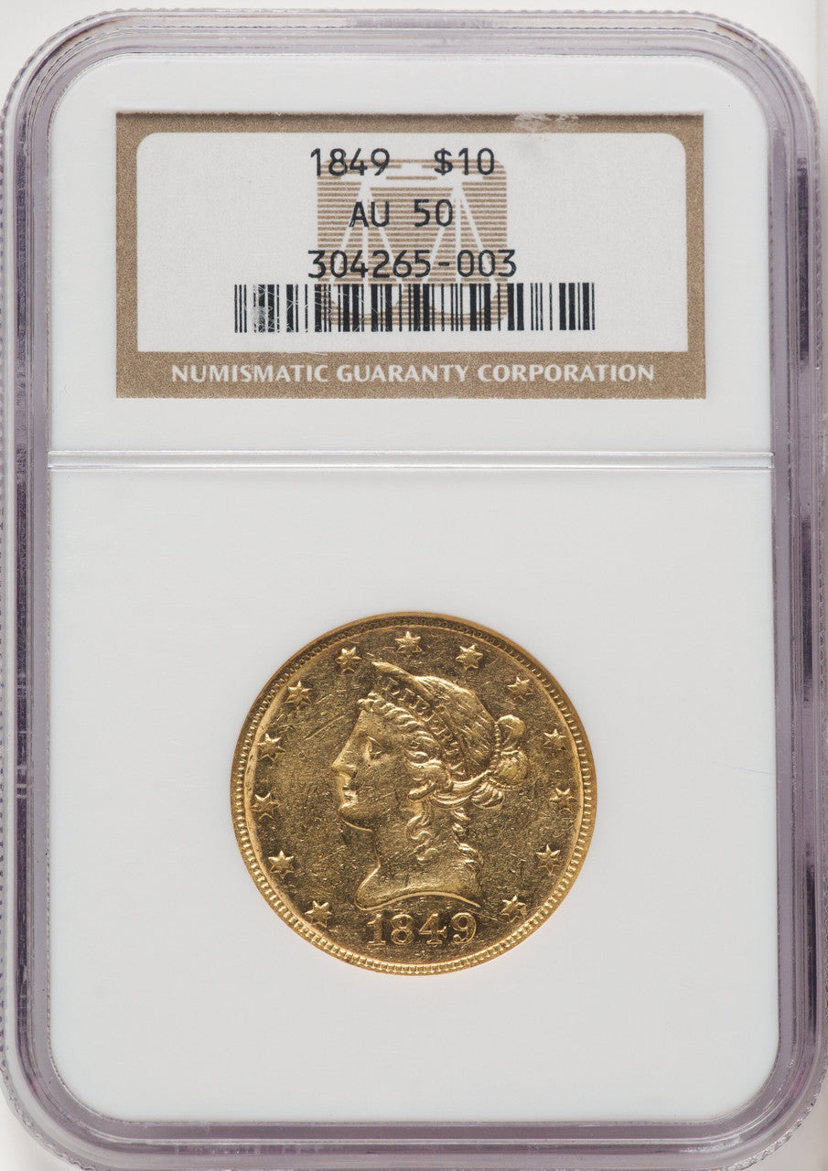 1849 $10 Liberty Eagle NGC AU50 (506113003)