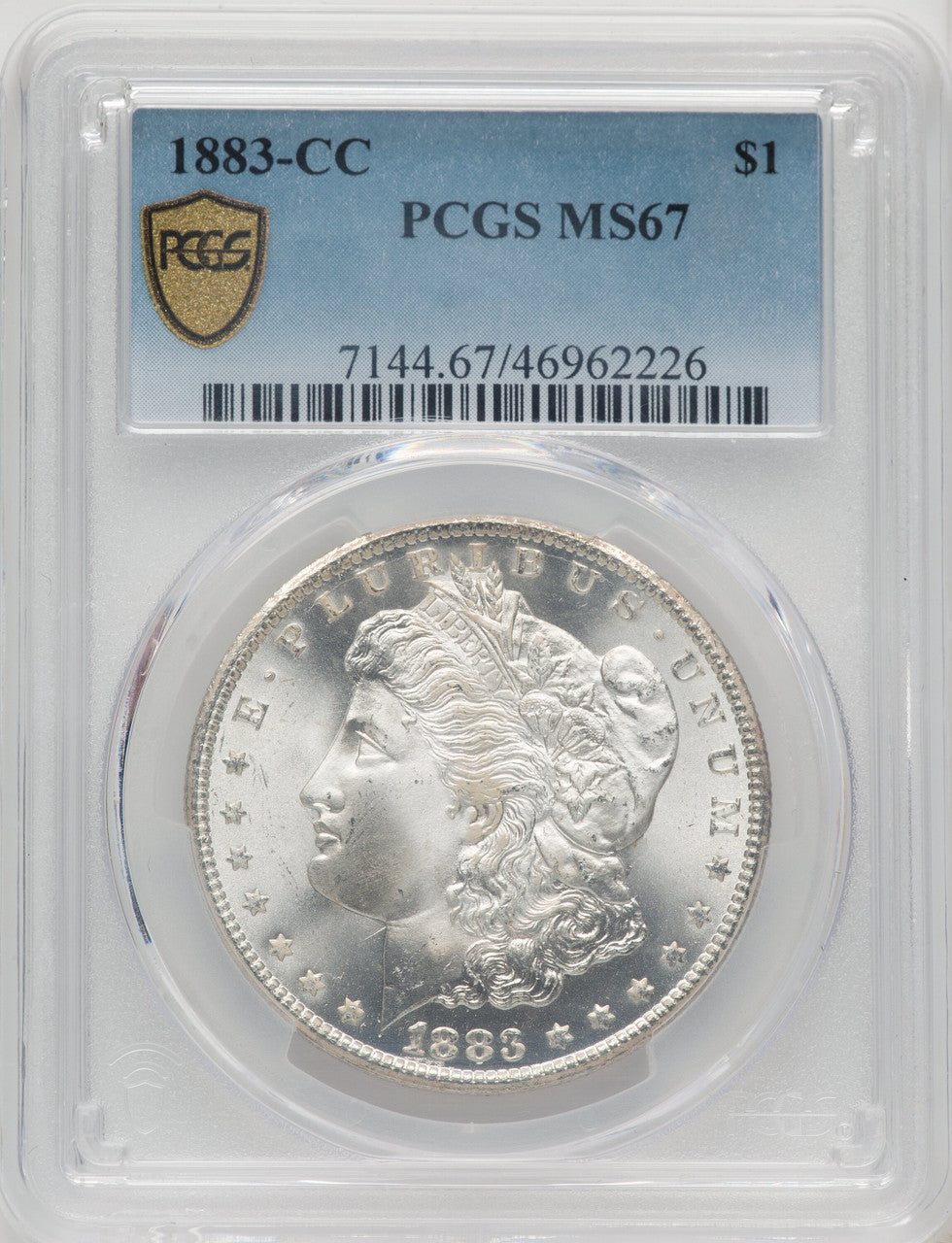 1883-CC Morgan Dollar PCGS MS67