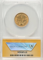 1854 $3 Three Dollar Gold Pieces ANACS XF45