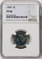 1904 5C Proof Liberty Nickel NGC PR66