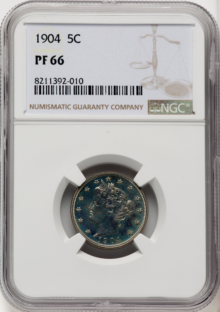 1904 5C Proof Liberty Nickel NGC PR66