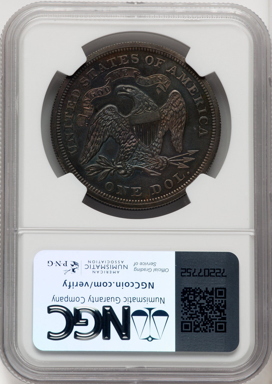 1870 Proof Seated Dollar NGC PR64
