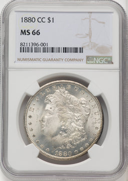 1880-CC Morgan Dollar NGC MS66 (769235009)