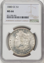 1880-CC Morgan Dollar NGC MS66 (769235009)