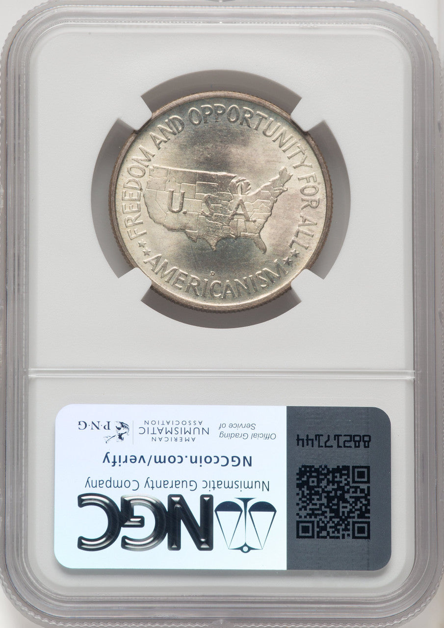 1951-D 50C Washington-Carver Commemorative Silver NGC MS67