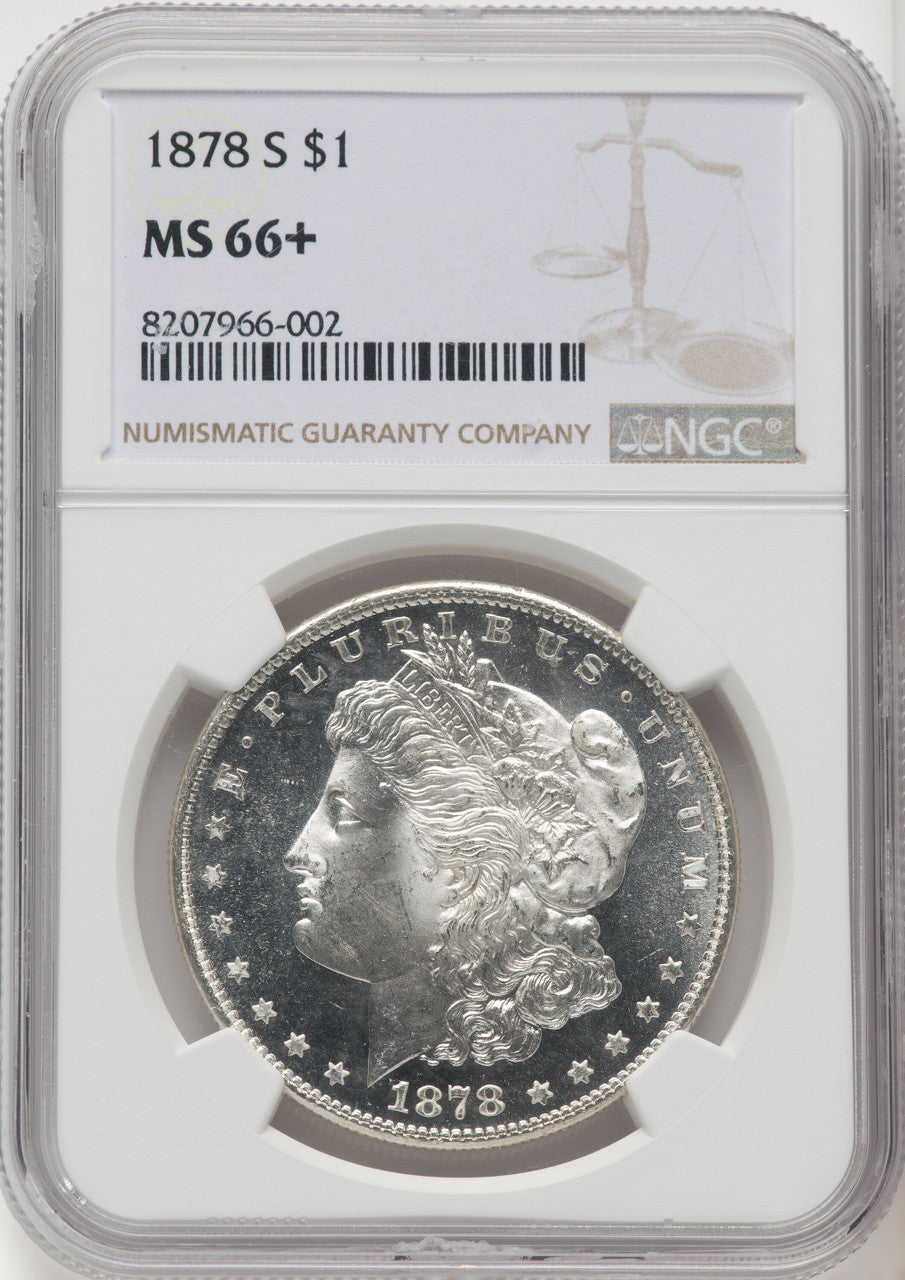 1878-S Morgan Dollar NGC MS66+