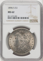 1896-S Morgan Dollar NGC MS62