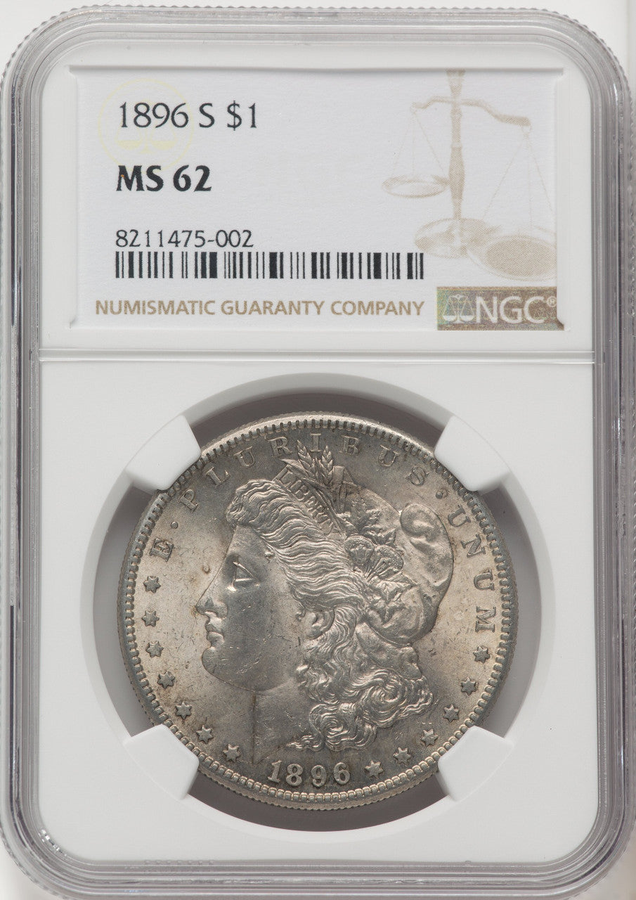 1896-S Morgan Dollar NGC MS62