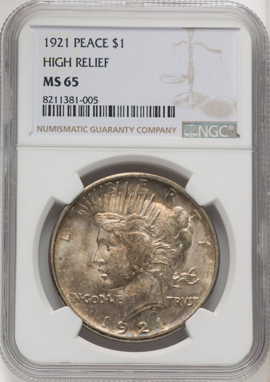 1921 Peace Dollar NGC MS65 (769235047)