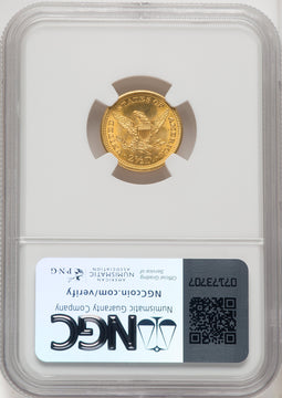 1907 $2.50 Liberty Quarter Eagle NGC MS66 (771335003)