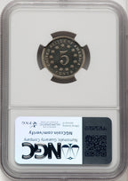 1868 5C Proof Shield Nickel NGC PR67