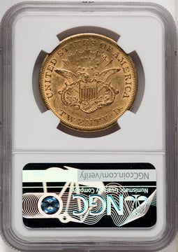 1855-S $20 Liberty Double Eagle NGC MS61