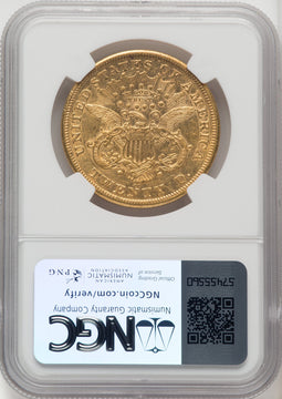 1875-CC $20 Liberty Double Eagle NGC AU55 (771307002)