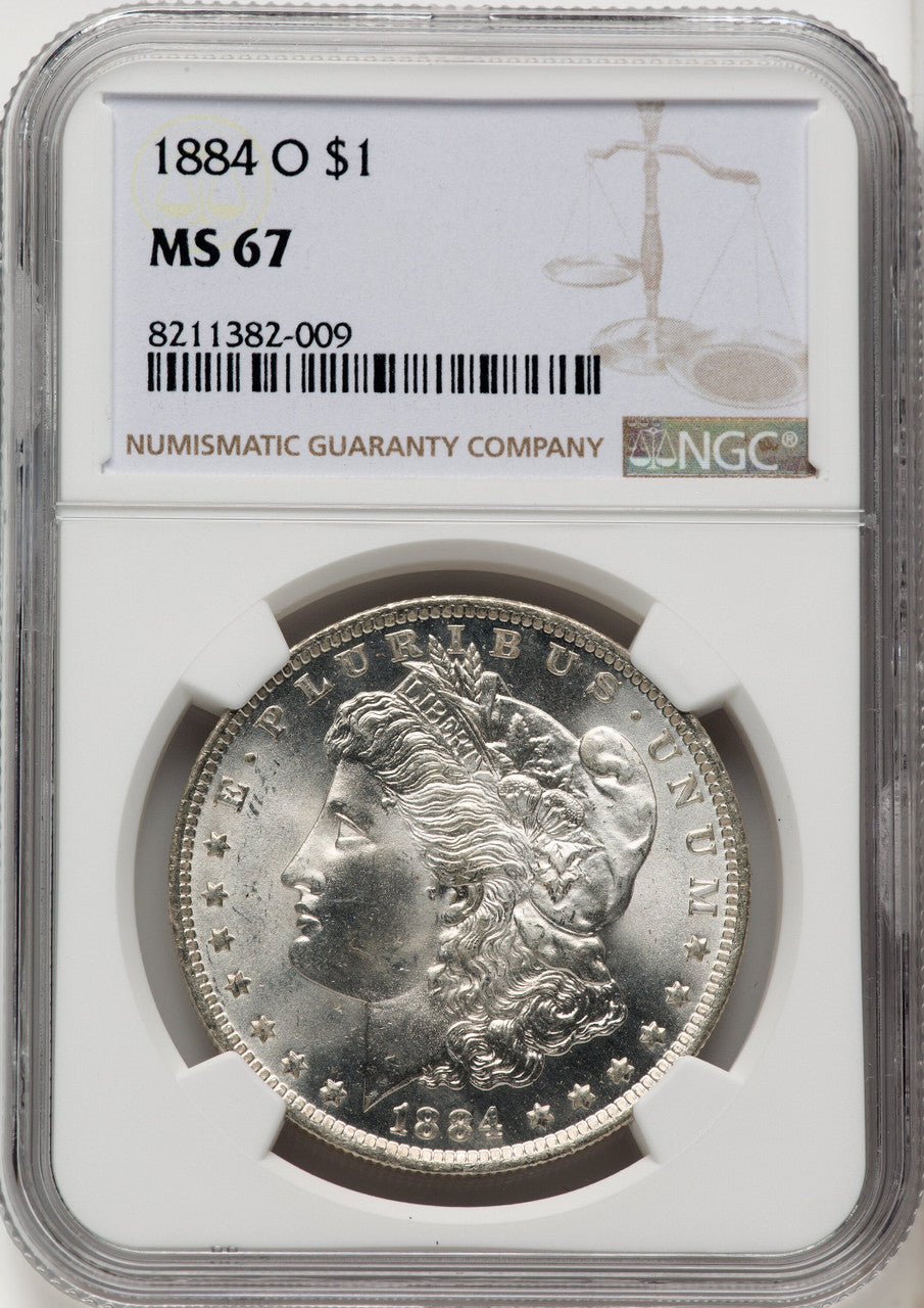 1884-O Morgan Dollar NGC MS67