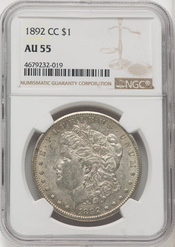 1892-CC Morgan Dollar NGC AU55