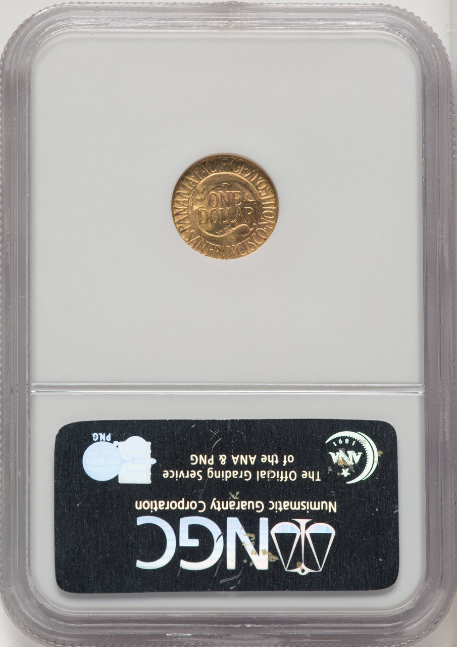 1915-S G$1 PAN-PAC Gold Dollar Commemorative Gold NGC MS65