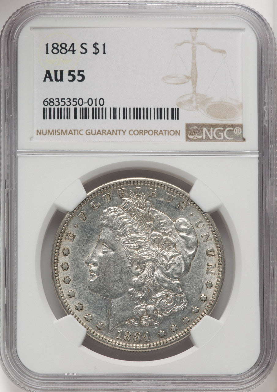 1884-S Morgan Dollar NGC AU55 (771656025)