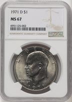 1971-D $1 Eisenhower Dollar NGC MS67 (771656056)