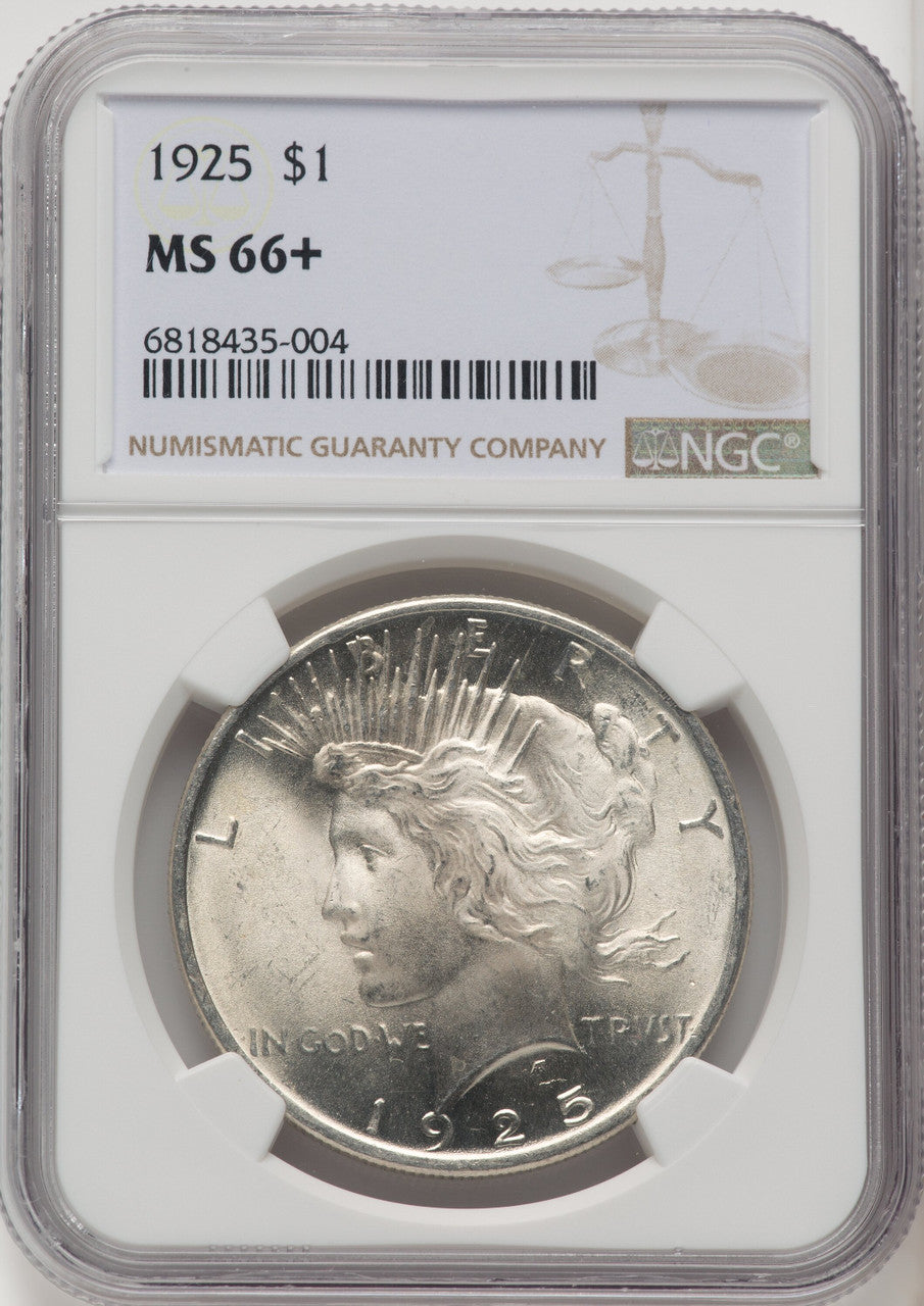 1925 Peace Dollar NGC MS66+