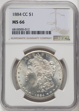 1884-CC Morgan Dollar NGC MS66 (771656023)