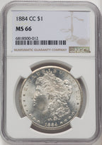1884-CC Morgan Dollar NGC MS66 (771656023)