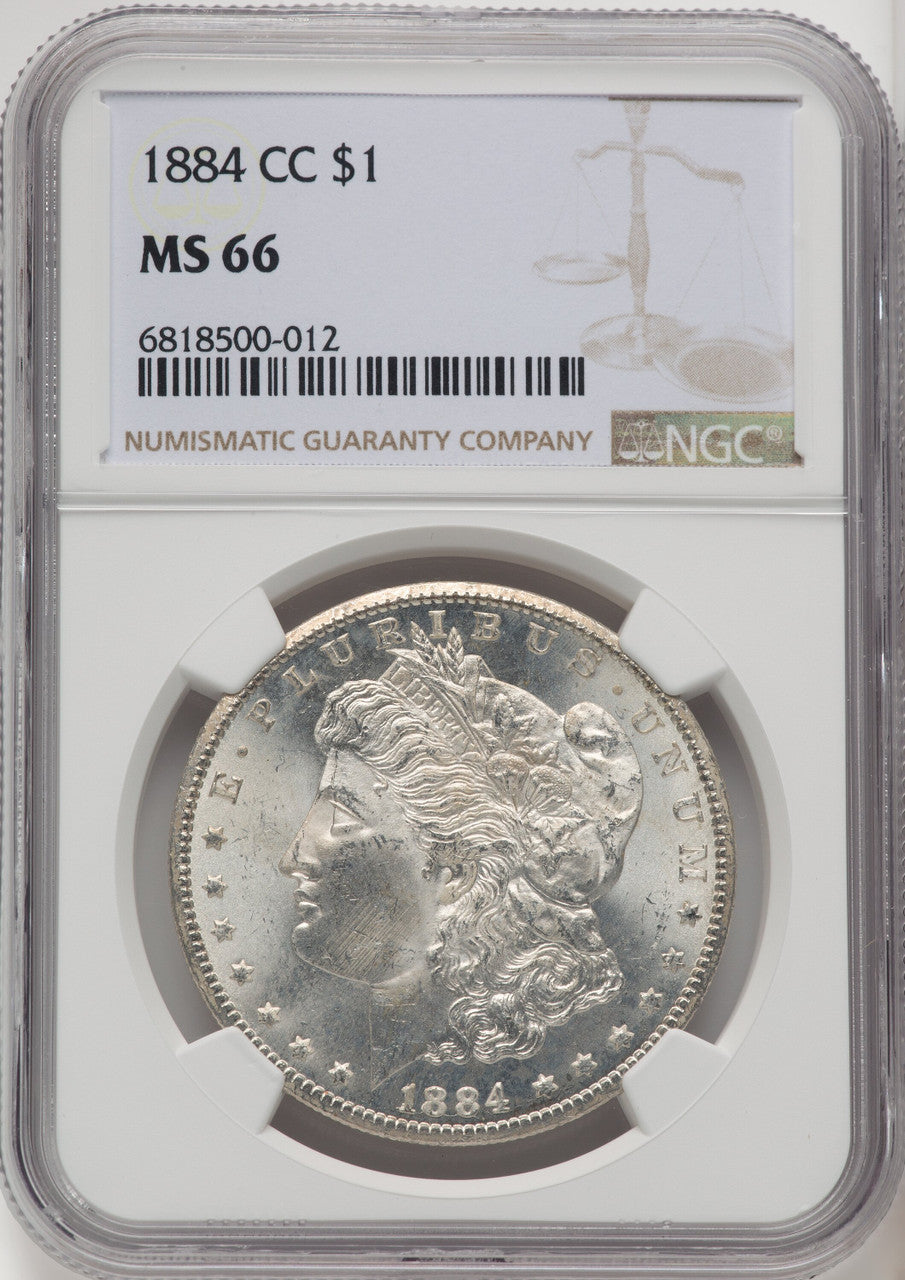 1884-CC Morgan Dollar NGC MS66 (771656023)