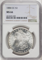1884-CC Morgan Dollar NGC MS66 (771656022)