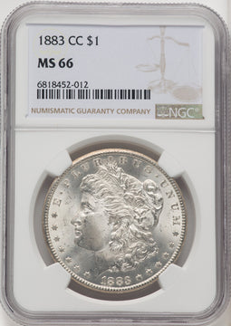 1883-CC Morgan Dollar NGC MS66 (771656020)