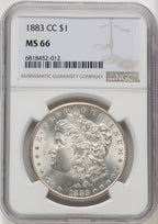 1883-CC Morgan Dollar NGC MS66 (771656020)
