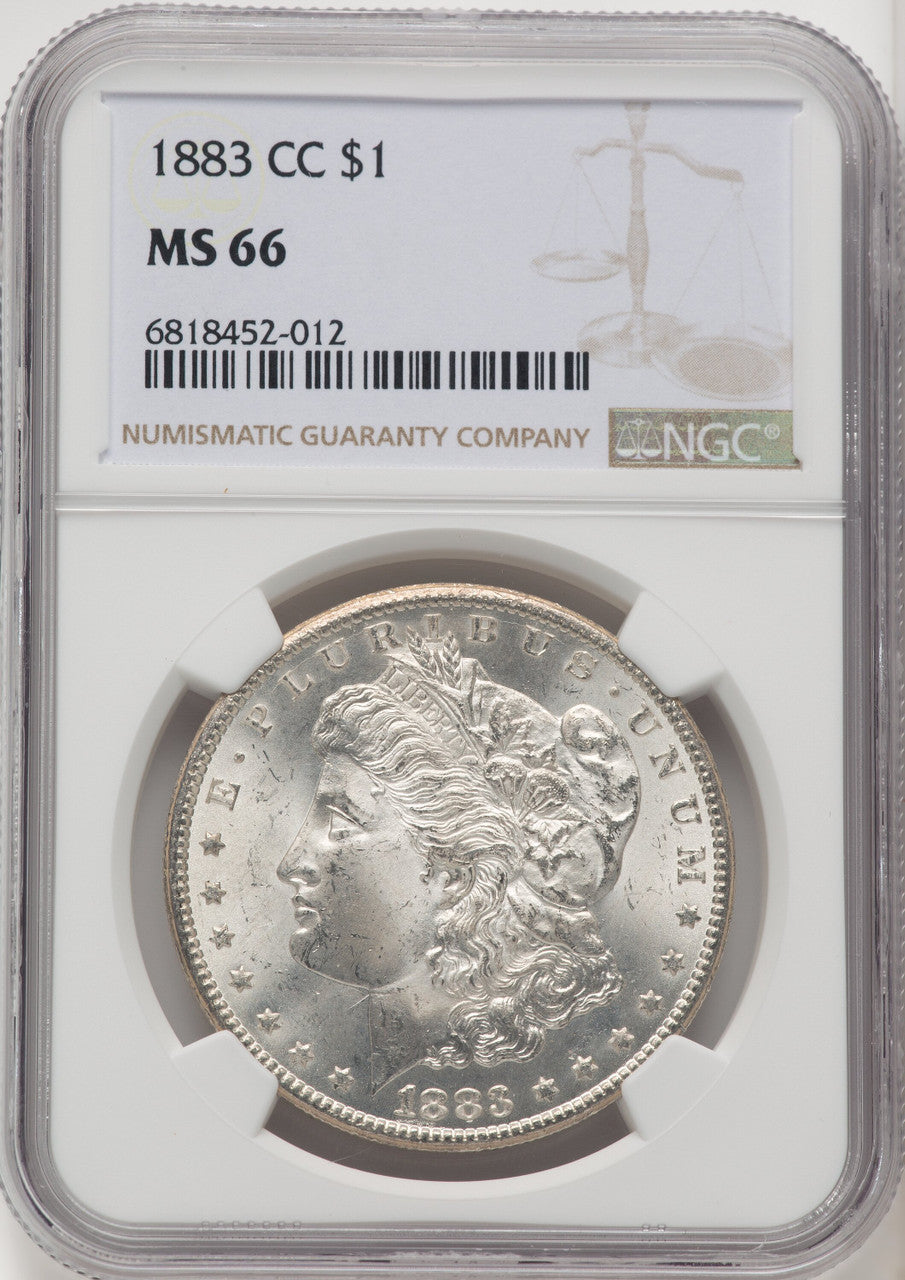 1883-CC Morgan Dollar NGC MS66 (771656020)
