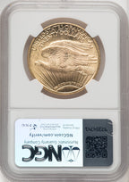 1922 $20 Saint-Gaudens Double Eagle NGC MS66 (771813006)