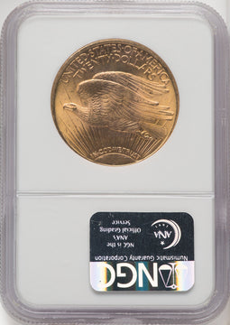 1922 $20 Saint-Gaudens Double Eagle NGC MS66 (771813007)