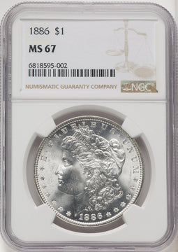 1886 Morgan Dollar NGC MS67 (771656032)